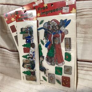 Christmas theme rub ons for crafting-NEW